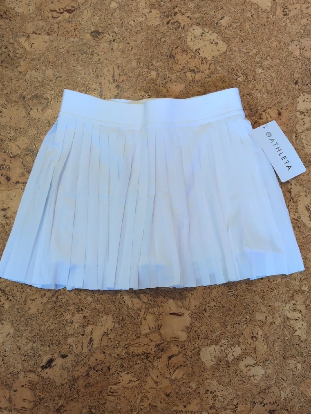 Athleta White Pleated Golf/Tennis Skort